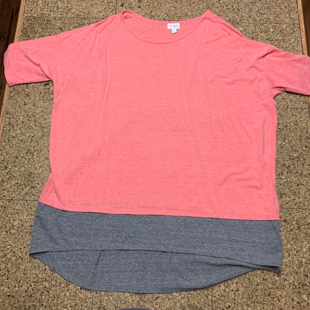 LuLaRoe Irma - 3X - Pink & Grey